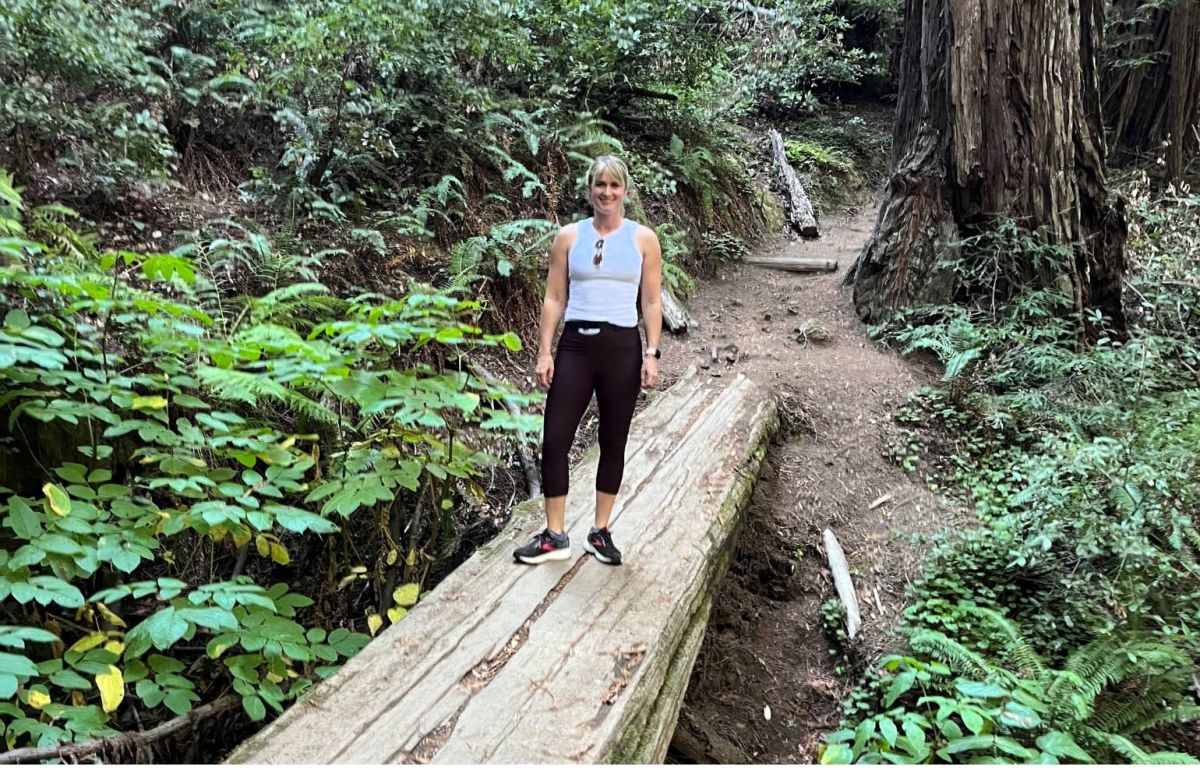 Kelsey Everson enjoys Minnesota's natural beauty while outside on a hike.
